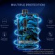 Authentic LostVape Gemini Hybrid Pod System Mod Kit - Gun Metal Puzzling, 5~80W, 1 x 18650, 4.0ml, 0.2 / 1.0ohm