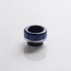 Authentic Wotofo 810 Drip Tip for Profile RDTA Vape Atomizer - Blue + Silver, Resin + Stainless Steel