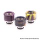 Authentic Aleader 510 Drip Tip for RDA / RTA / RDTA / Sub Ohm Tank Atomizer - Random Color, SS + Resin (10 PCS)