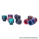 Authentic Aleader 510 Drip Tip for RDA / RTA / RDTA / Sub Ohm Tank Atomizer - Random Color, Resin (10 PCS)