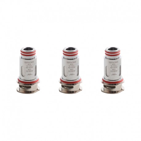 [Ships from Bonded Warehouse] Authentic SMOK RPM160 Replacement Nichel-chrome Mesh Coil Head - Silver, 0.15ohm (3 PCS)