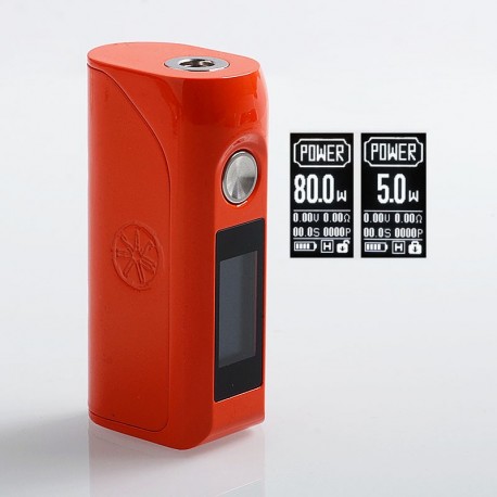 Authentic Asmodus Colossal 80W TC VW Variable Wattage Box Mod - Orange, 5~80W, 1 x 18650