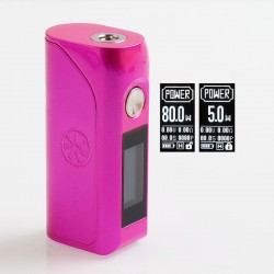Authentic Asmodus Colossal 80W TC VW Variable Wattage Box Mod - Pink, 5~80W, 1 x 18650