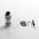 Authentic Hellvape Dead Rabbit V2 RTA Rebuildable Tank Vape Atomizer - Matte SS, Stainless Steel, 2ml / 5ml, 25mm Diameter