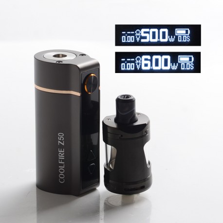 [Ships from Bonded Warehouse] Authentic Innokin Coolfire Z50 50W 2100mAh VW Box Mod Kit with Zlide Tank - Gun Metal, 6~50W, 4ml