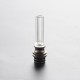 Authentic Reewape T1 510 Drip Tip Mouthpiece Kit for Vape Atomizers - Clear, 1 Stainless Steel Base + 4 Resin Mouthpieces