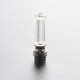 Authentic Reewape T1 510 Drip Tip Mouthpiece Kit for Vape Atomizers - Clear, 1 Stainless Steel Base + 4 Resin Mouthpieces