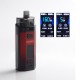 Authentic SMOKTech SMOK RPM160 160W Dual-18650 Pod System Vape Mod Kit with V9 Pod Cartridge - Black + Red, 5~160W, 2 x 18650