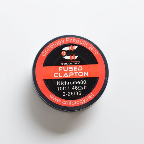 [Ships from Bonded Warehouse] Authentic Coilology Fused Clapton Spool Wire - Ni80, 2-26 / 36GA, 1.46ohm/ft, 10ft