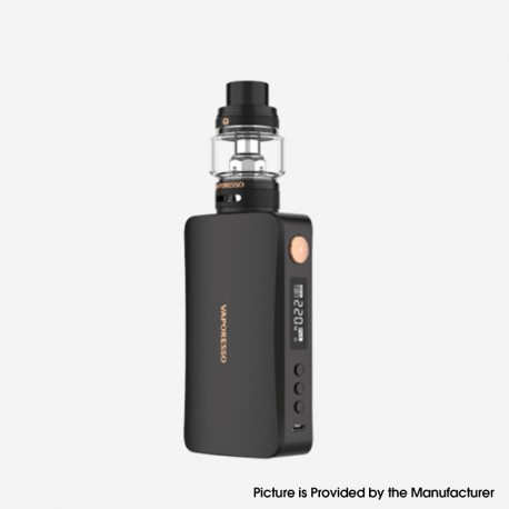 [Ships from Bonded Warehouse] Authentic Vaporesso Gen S 220W TC VW Box Mod Kit w/ NRG-S Tank - Black, 5~220W, 2 x 18650