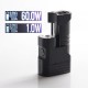 Authentic Aspire MIXX 60W VV VW Variable Wattage Vape Box Mod - Jet Black, Aluminum + Stainless Steel, 1~60W, 1 x 18350 / 18650