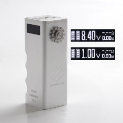 [Ships from Bonded Warehouse] Authentic Steam Crave Titan PWM V1.5 300W VV Box Mod - Silver, 0.1~8.4V, 4 x 18650