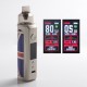 Authentic VOOPOO DRAG X 80W VW Mod Pod System Vape Starter Kit - Silver Knight, 4.5ml, 0.15ohm / 0.3ohm, 5~80W, 1 x 18650