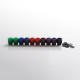 Authentic Aleader 810 Drip Tip for RDA / RTA / RDTA / Sub Ohm Tank Vape Atomizer - Random Color, Resin (10 PCS)