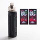 Authentic VOOPOO DRAG X 80W VW Mod Pod System Vape Starter Kit - Dark Knight, 4.5ml, 0.15ohm / 0.3ohm, 5~80W, 1 x 18650