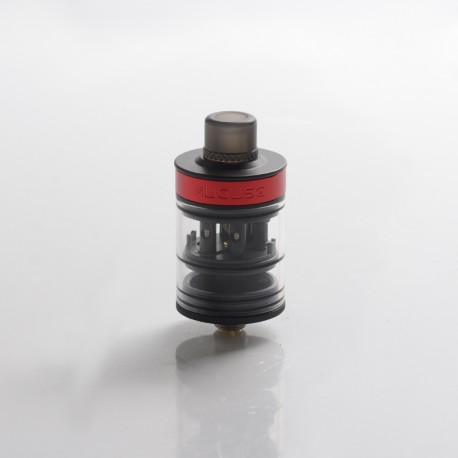 Authentic Auguse Khaos RDTA Rebuildable Dripping Tank Atomizer w/ BF Pin - Black, SS + Glass / PC, 22mm, 2.0ml