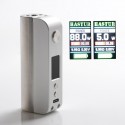 Authentic Cthulhu Hastur 88W TC VW Variable Wattage Box Mod - Silver, 5~88W, 200~600'F, 1 x 18650, Atom Chip