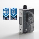 Authentic LostVape Gemini Hybrid Pod System Mod Kit - SS Glacier, 5~80W, 1 x 18650, 4.0ml, 0.2 / 1.0ohm