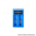 Authentic Golisi Needle 2 Smart USB Charger for Li-ion 18650 / 21700 / 26650 / Ni-Mh / Ni-Cd / AAA / AA Battery - Blue