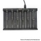 [Ships from Bonded Warehouse] Authentic Golisi Needle 6 USB Smart Charger for 18650 / 20700 / 21700 Battery - Black, 6-Slot