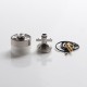 Authentic BP MODS Pioneer MTL RTA Replacement MTL / DL Short Tank Kit - Silver, Stainless Steel