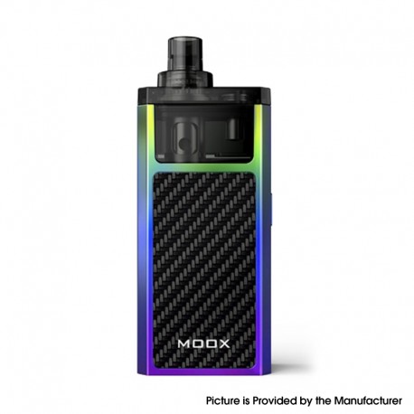 Authentic ZQ MOOX Pod System Starter Kit - Stylish Rainbow, 1100mAh, 3.0ml, 0.6ohm / 1.2ohm