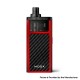 Authentic ZQ MOOX Pod System Starter Kit - Flame Red, 1100mAh, 3.0ml, 0.6ohm / 1.2ohm