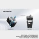 Authentic ZQ MOOX Pod System Starter Kit - Bright Silver, 1100mAh, 3.0ml, 0.6ohm / 1.2ohm