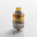 Authentic asMODus Anani V2 MTL RTA Rebuildable Tank Atomizer - Matte Silver, Stainless Steel + PEI, 24.5mm Diameter