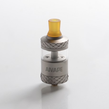 Authentic AIVAPE Scale MTL RTA Rebuildable Tank Atomizer - Silver, Stainless Steel + Glass, 2.0 / 4.0ml, 22mm Diameter