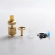 Authentic AIVAPE Scale MTL RTA Rebuildable Tank Vape Atomizer - Gold, Stainless Steel + Glass, 2.0 / 4.0ml, 22mm Diameter