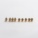 SXK Replacement Colorful Screw Set Kit for SXK BB 70W / DNA 60W Style Box Mod Kit - Gold, Stainless Steel (9 PCS)