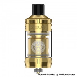 Authentic GeekVape Zeus Nano Sub Ohm Tank Clearomizer Atomizer - Gold, 2.0ml / 3.5ml, 0.4ohm / 0.6ohm, 22mm Diameter