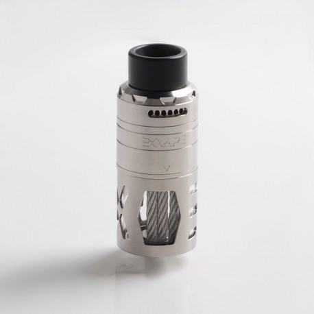 Authentic Exvape eXpromizer TCX DL RDTA Rebuildable Dripping Tank Atomizer - Brushed, SS + Glass + POM, 7.0ml, 25mm Dia.
