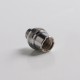 510 to eGo Threading Connector Adapter for MVP / IPV Mini / eGrip Vape Box Mods - Silver, SS, 16.5mm Height, 16mm Diameter