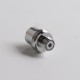 510 to eGo Threading Connector Adapter for MVP / IPV Mini / eGrip Vape Box Mods - Silver, SS, 16.5mm Height, 16mm Diameter