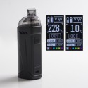 Authentic Rincoe Manto Max 228W Triple AIO TC VW Pod System Mod Kit - Black, 1~228W, 8.0ml, 0.2 / 0.3ohm, 2 x 18650