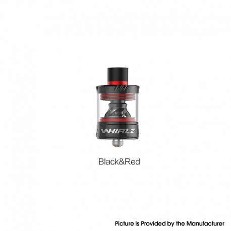 [Ships from Bonded Warehouse] Authentic Uwell Whirl II 2 Tank - Black Red, 3.5ml, 0.6ohm Restricted DTL / 1.8ohm MTL, 25mm