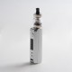 Authentic Vaporesso GTX ONE 40W 2000mAh VW Box Mod Vape Starter Kit with GTX Tank 18 - Silver, 3ml, 0.8ohm / 1.2ohm, 5~40W