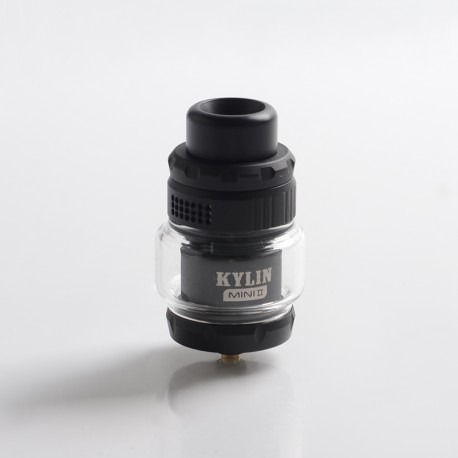 [Ships from Bonded Warehouse] Authentic VandyVape Kylin Mini V2 RTA Rebuildable Tank Atomizer - Black, 3.0 / 5.0ml, 24.4mm