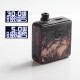 Authentic SXK Bantam Revision 30W VW Box Mod Kit w/o 18350 Battery - Black Red, 5~30W, 1 x 18350, SEVO-30, Stabilized Wood