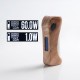 Authentic ULTRONER Alieno 60W TC VW Variable Wattage Vape Box Mod - Wood, Stabilized Wood, 1~60W, 1 x 18650, DNA 60 Chipset