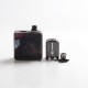 Authentic SXK Bantam Revision 30W VW Vape Box Mod Kit w/o 18350 Battery - Black Red, 5~30W, 1 x 18350, SEVO-30, Stabilized Wood