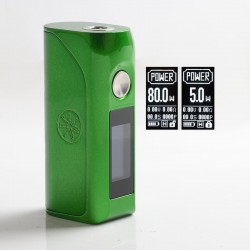 Authentic Asmodus Colossal 80W TC VW Variable Wattage Box Mod - Green, 5~80W, 1 x 18650