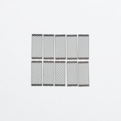 Authentic Exvape eXpromizer TCX DL RDTA Replacement Mesh Coils Sheet - Silver, Ni80, 0.18ohm (10 PCS)