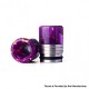 Authentic REEWAPE AS318 810 Drip Tip for RDA / RTA / RDTA / Sub Ohm Tank Atomizer - Purple Gold, Resin & SS, 20mm