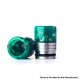 Authentic REEWAPE AS318 810 Drip Tip for RDA / RTA / RDTA / Sub Ohm Tank Atomizer - Green Gold, Resin & SS, 20mm