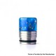 Authentic REEWAPE AS318 810 Drip Tip for RDA / RTA / RDTA / Sub Ohm Tank Atomizer - Blue Gold, Resin & SS, 20mm