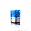 Authentic REEWAPE AS318 810 Drip Tip for RDA / RTA / RDTA / Sub Ohm Tank Atomizer - Blue Gold, Resin & SS, 20mm