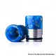 Authentic REEWAPE AS318 810 Drip Tip for RDA / RTA / RDTA / Sub Ohm Tank Atomizer - Blue Gold, Resin & SS, 20mm